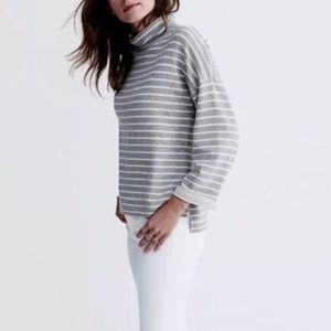 Madewell Note Funnelneck Striped Top